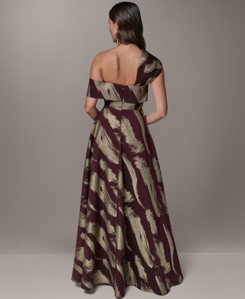 Petite One-Shoulder Ball Gown