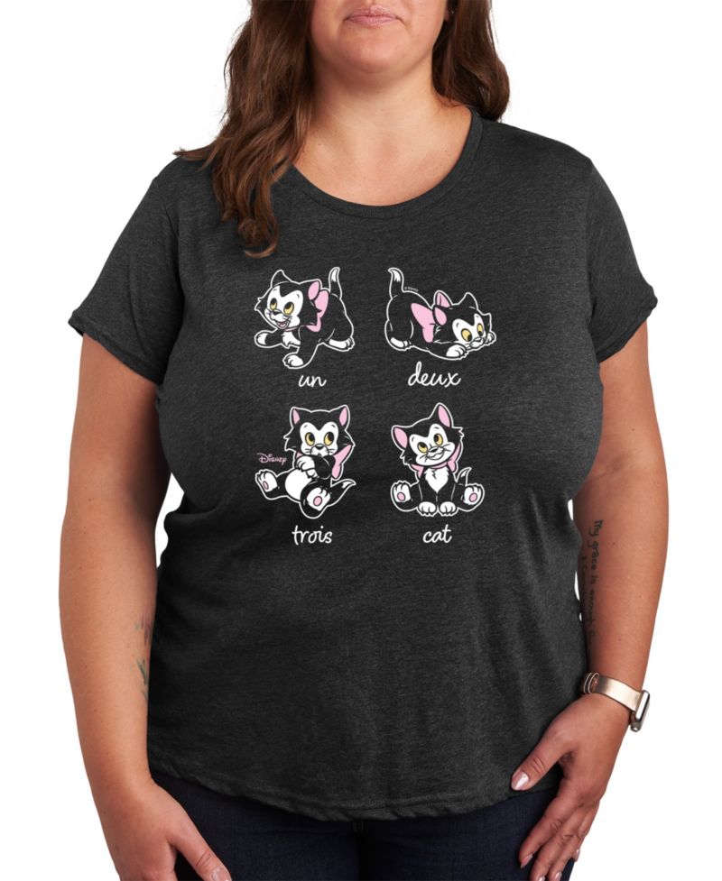 Plus Size Disney Cats Graphic T-shirt