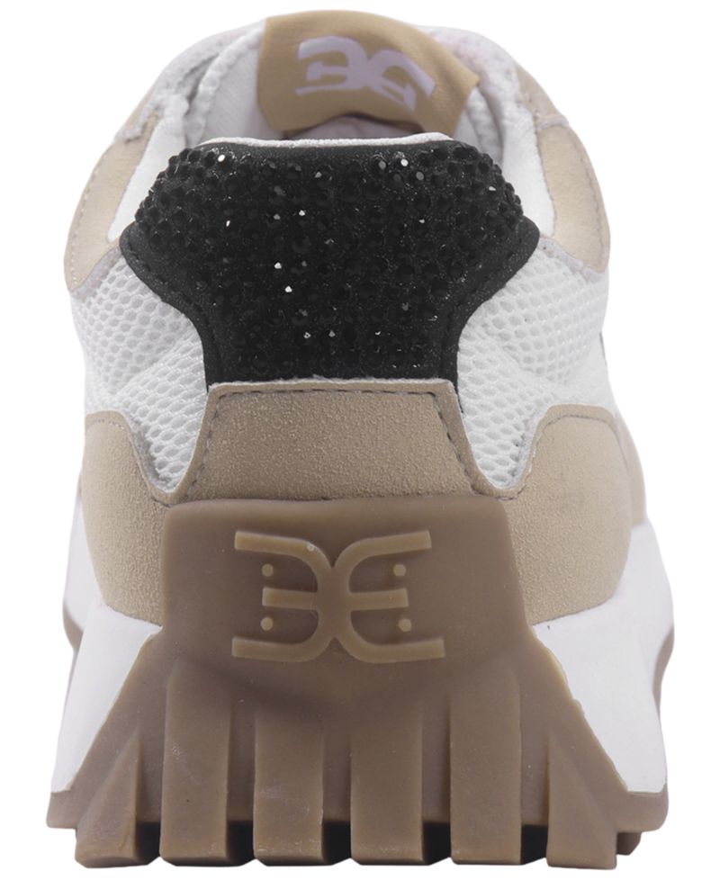 Boys' and Girls' Lenny Stones Rhinestone-Embellished Mesh Low-Top Sneakers