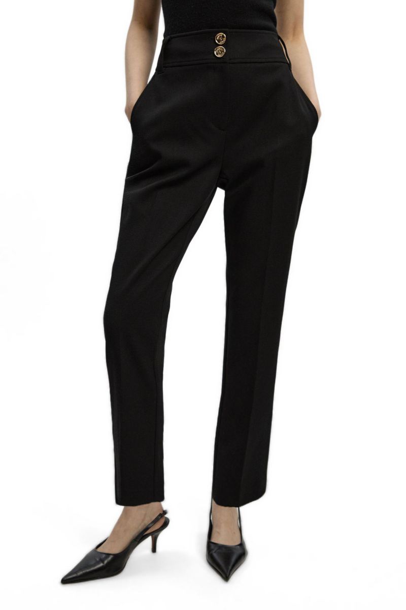 Women's Textured Stretch Straight Leg Trouser