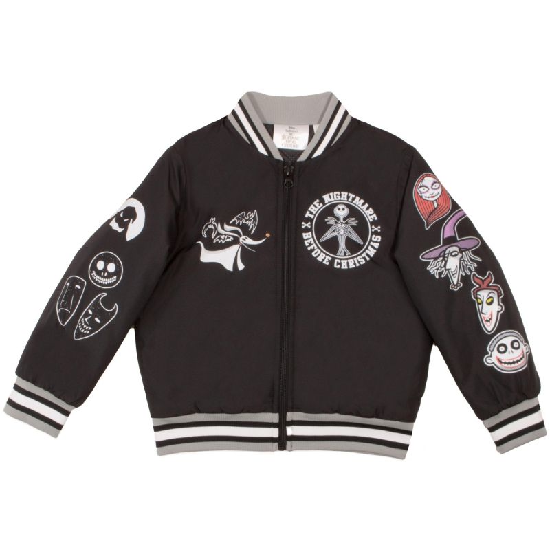 Little And Big Boys Casual Graphic Varsity Bomber Jacket