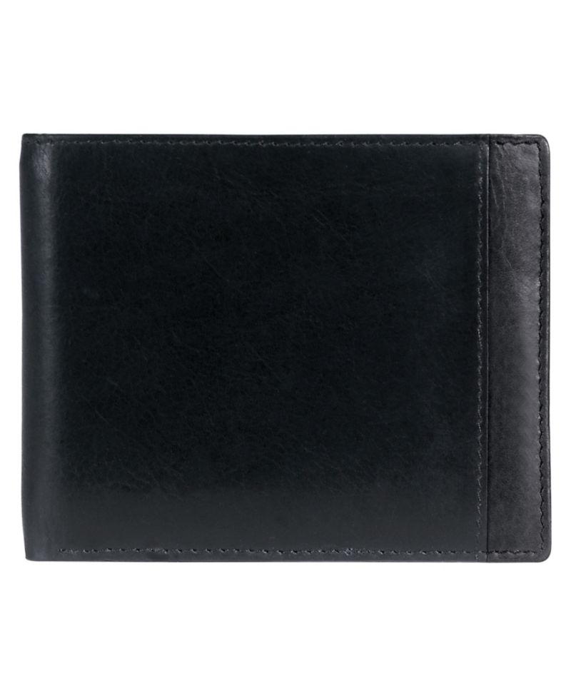 Casablanca Collection Men's RFID Secure Center Billfold with Removable Left Wing Passcase
