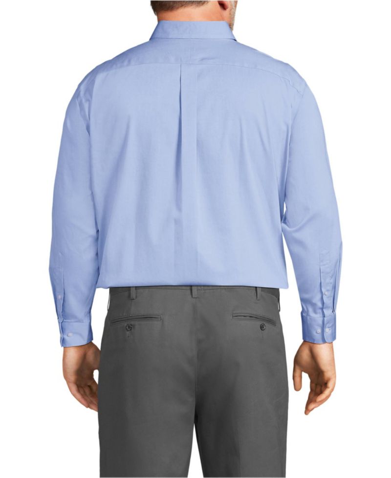 Men's No Iron Supima Cotton Pinpoint Buttondown Collar Dress Shirt