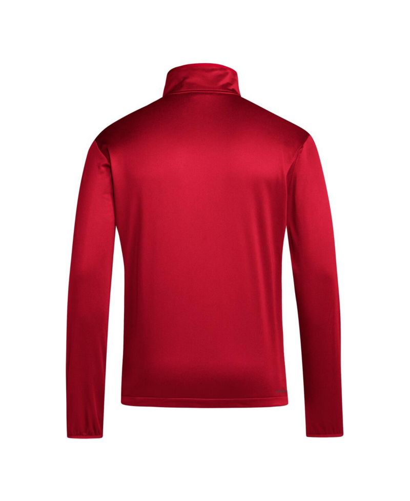 Men's Red Texas Tech Red Raiders 2024 Coaches Sidelines AEROREADY Quarter-Zip Jacket