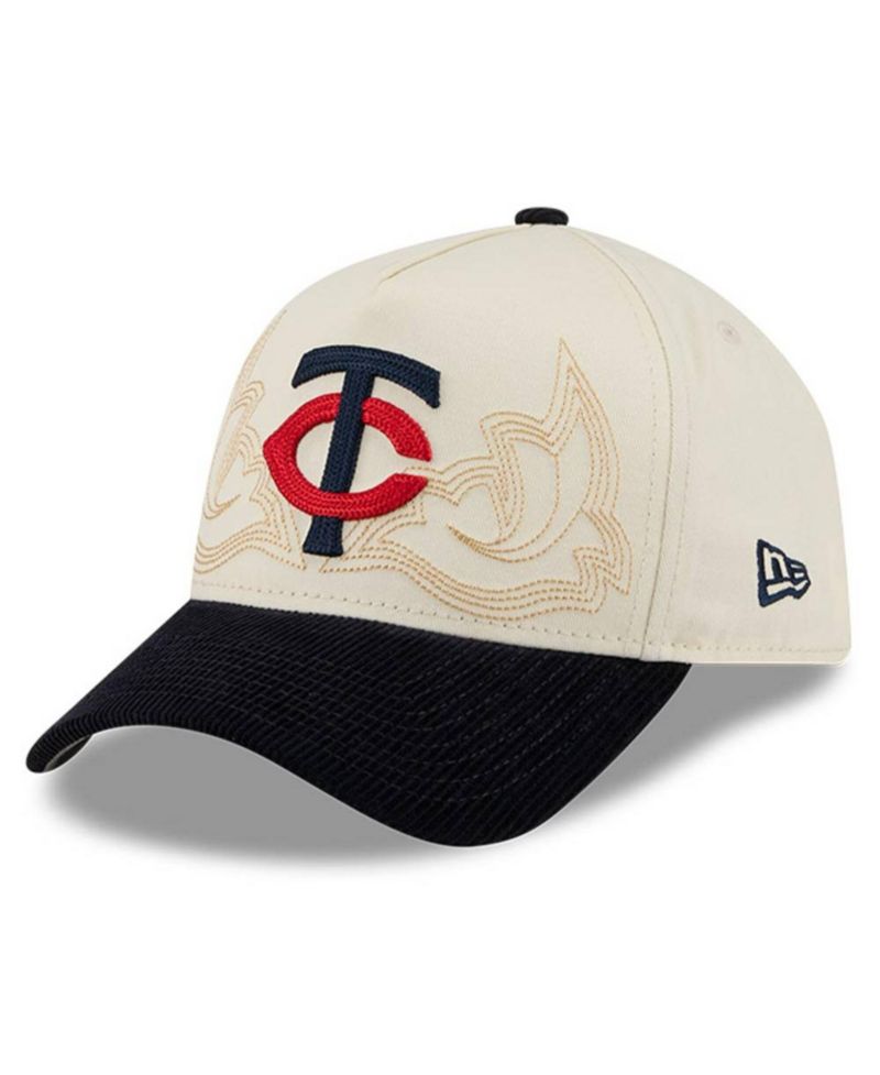 Men's Stone Minnesota Twins Western Stitch 9FORTY A-Frame Adjustable Hat