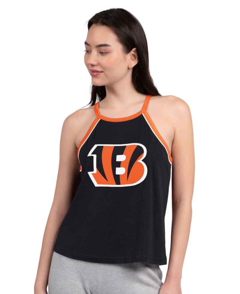 Women's Black Cincinnati Bengals Redemption Win Slub Tank Top