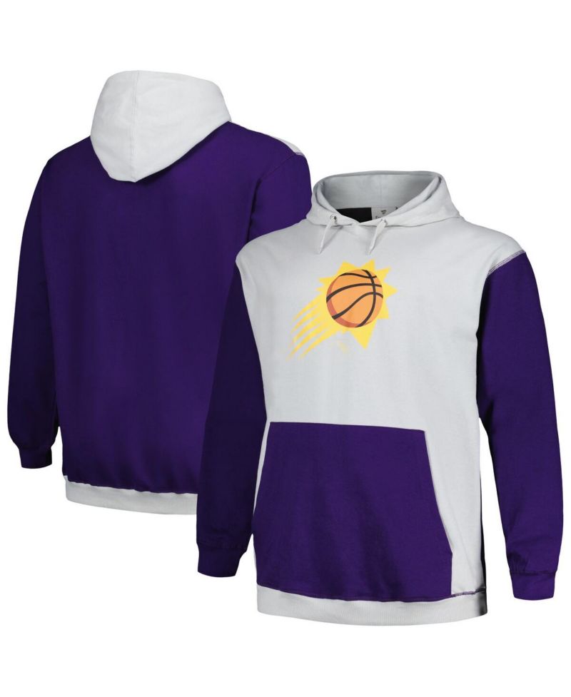 Men's Purple, Silver Phoenix Suns Big and Tall Primary Arctic Pullover Hoodie