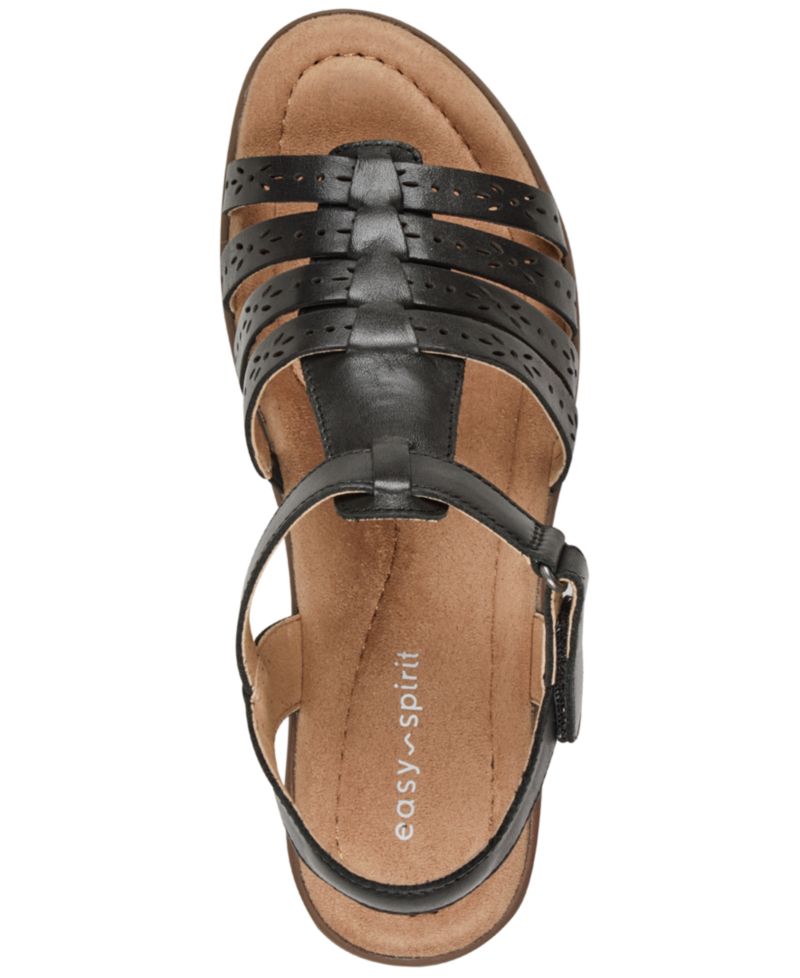 Women's Cortney Leather Strappy Sculpted Block Heel Sandals