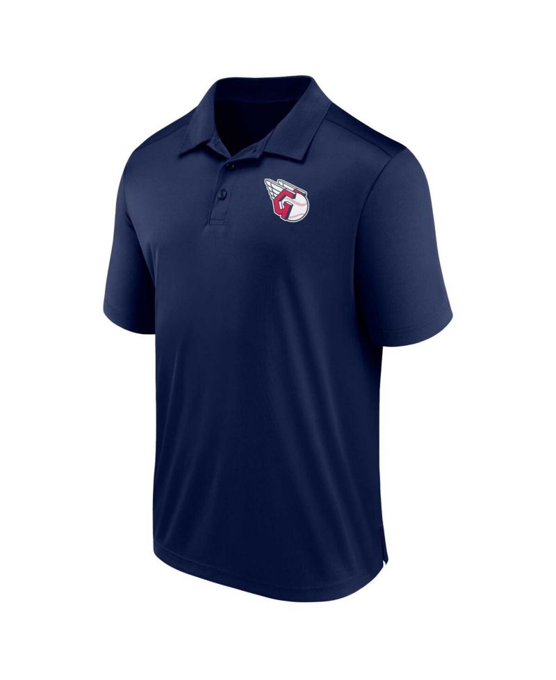 Men's Navy Cleveland Guardians Logo Polo Shirt