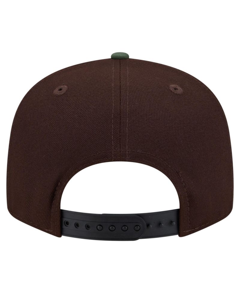 Men's Dark Brown Minnesota Vikings Burnt Wood Camo 9FIFTY Snapback Hat
