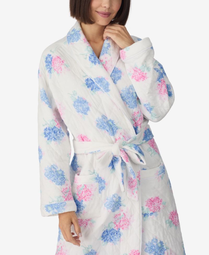 Women's Dream Diamond Cotton Quilt Ballet Long Wrap Robe