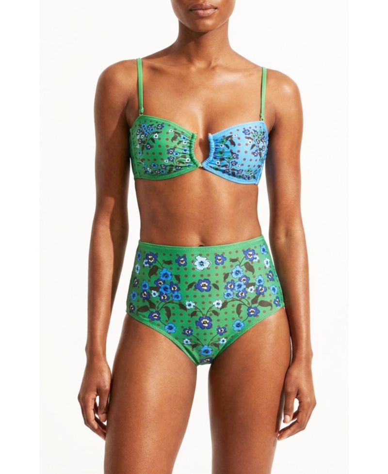 Women's Polka Bloom Reversible Bandeau Top