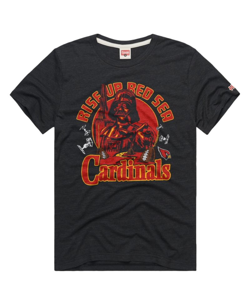 Men's and Women's Charcoal Arizona Cardinals Star Wars x NFL Tri-Blend T-Shirt