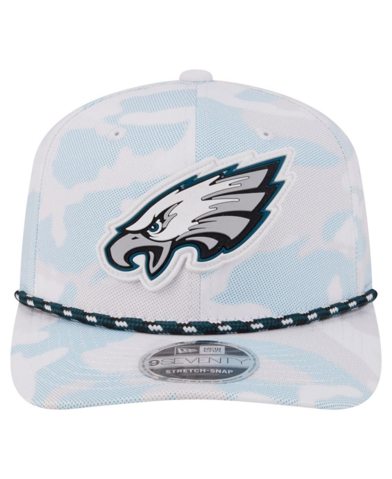 Men's White Philadelphia Eagles Camo Rope 9SEVENTY Adjustable Hat