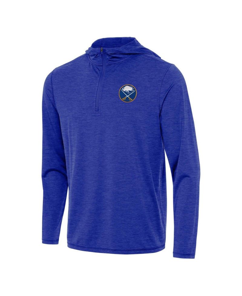 Men's Heather Royal Buffalo Sabres Tidy Quarter-Zip Hoodie