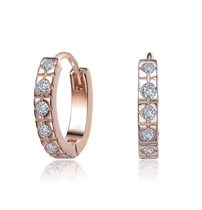 Minimalist Cubic Zirconia Extra Mini Huggie Hoop Earrings