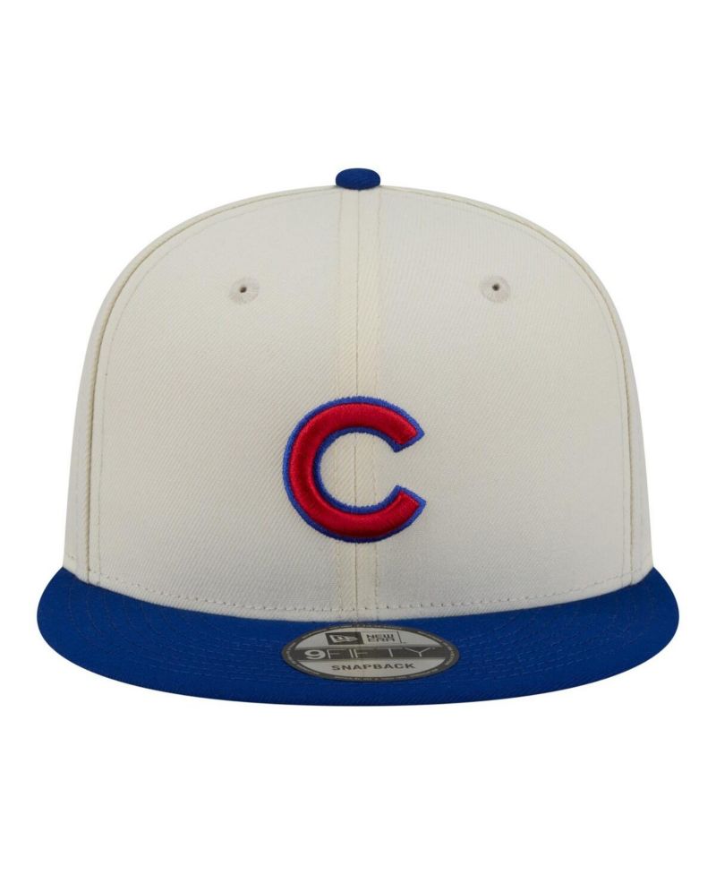 Men's Cream/Royal Chicago Cubs Localized 9FIFTY Snapback Hat