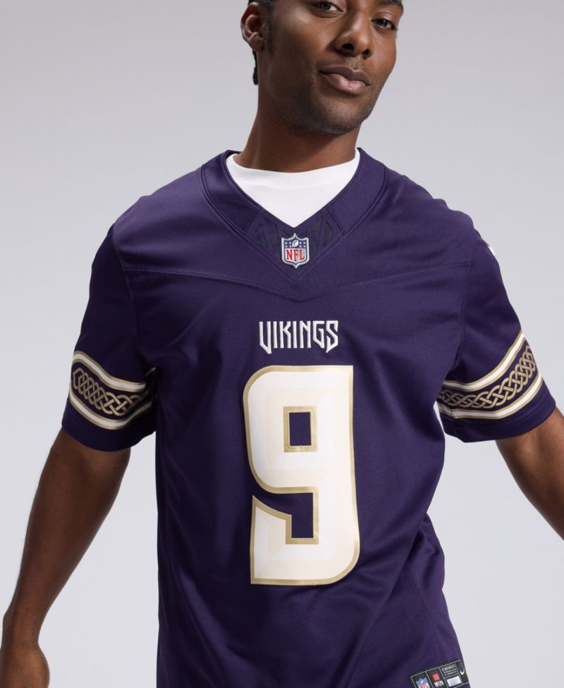 Men's J.J. McCarthy Purple Minnesota Vikings 2026 Rivalries Collection Vapor F.U.S.E Stitched Limited Jersey