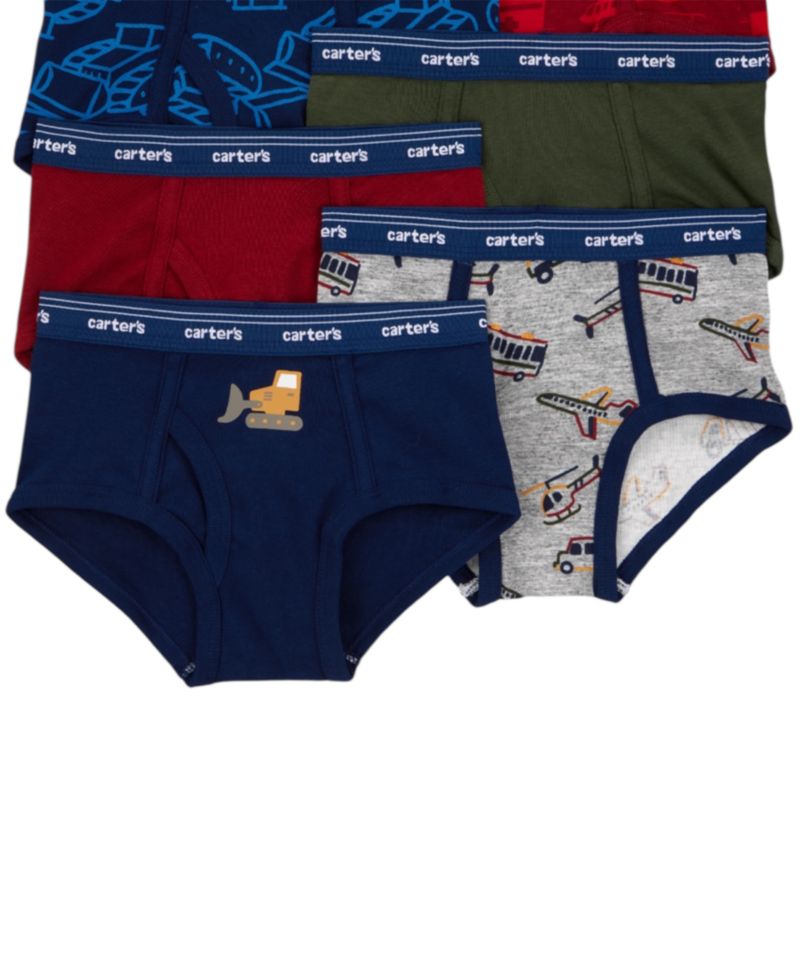 Toddler Boys' 7- Pack Construction-Themed Briefs