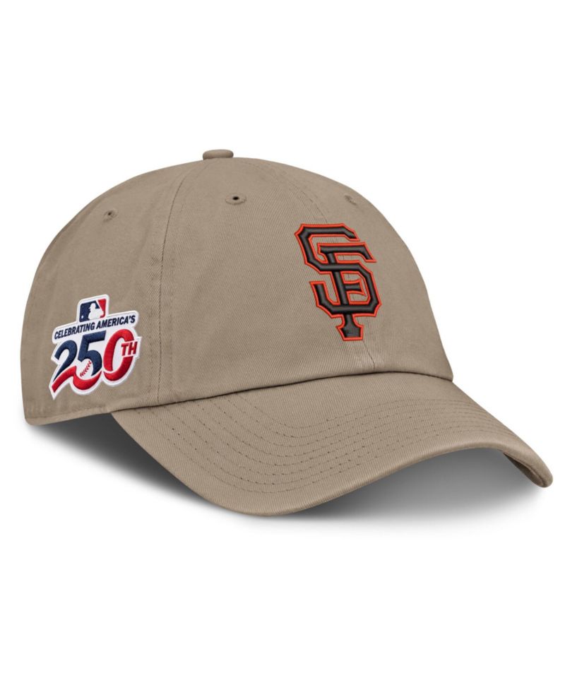 Men's Khaki San Francisco Giants Celebrating America's 250th Club Adjustable Hat