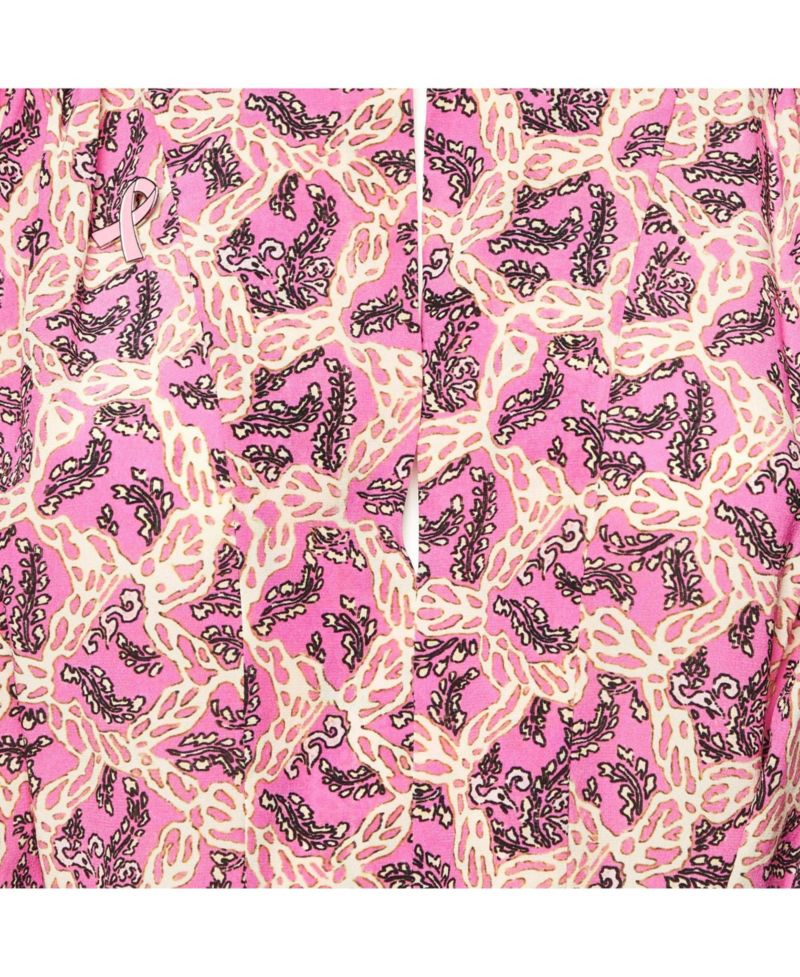 Women's Zarga Paisley Print Silk Pleated Top