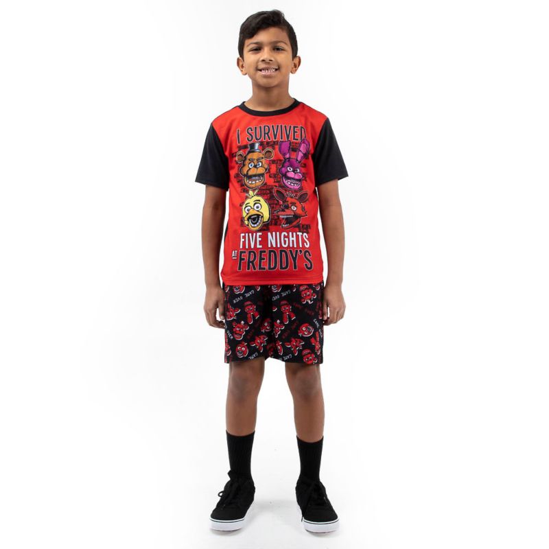 Youth Sleepwear Set Tee Shirt, Sleep Shorts, Sleep Pants