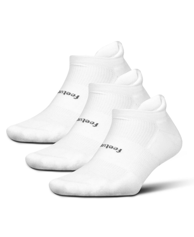 Men's High-Performance Cushion No Show Tab Solid- For Men & Women, Athletic Ankle Socks, Moisture Wicking - 3Pack