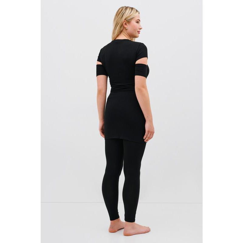 Women's Burke High-Waisted Foldover-Skirt Jersey Leggings