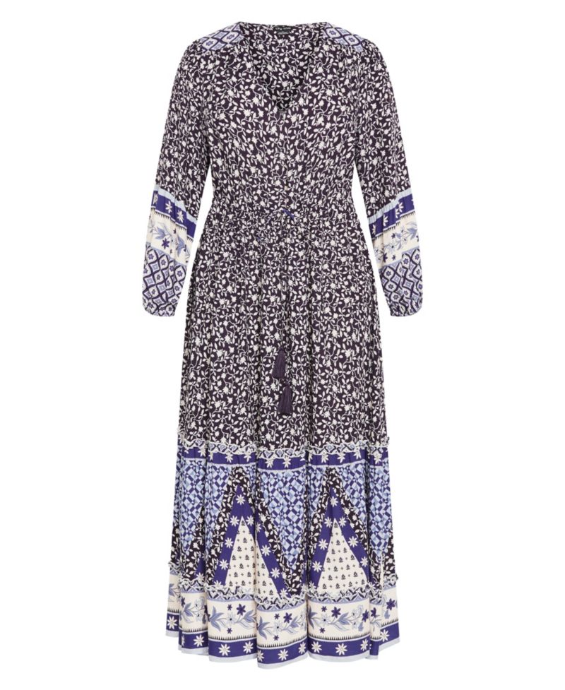 Plus Size Women's Faith Placement Maxi Dress