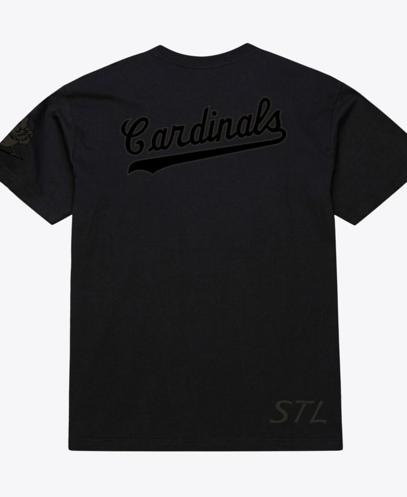 Men Black St. Louis Cardinals Cooperstown Collection Phantom T-Shirt