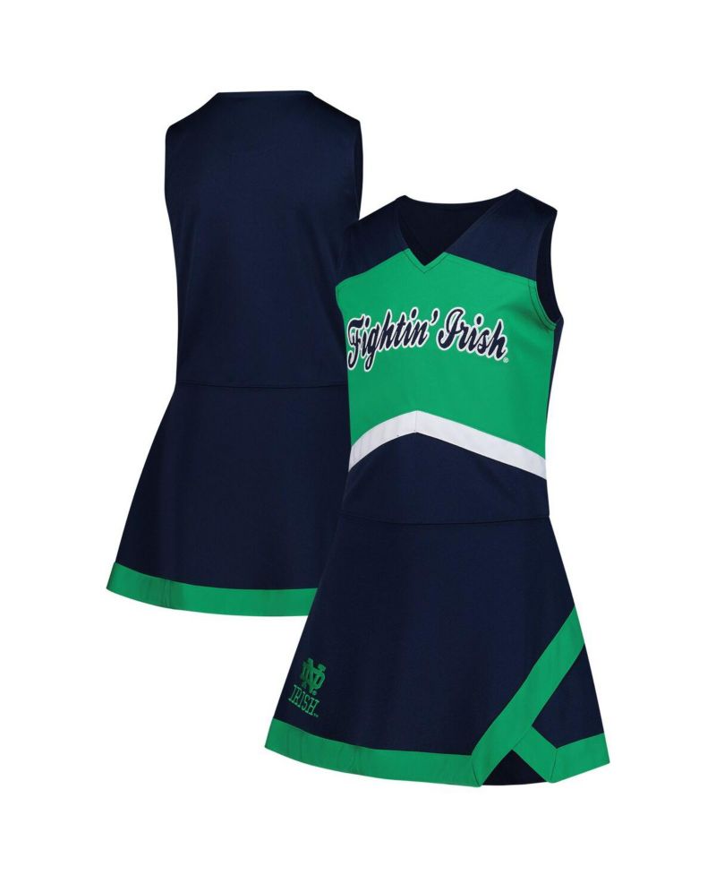 Big Girls Navy Notre Dame Fighting Irish Cheer Captain Jumper Dress