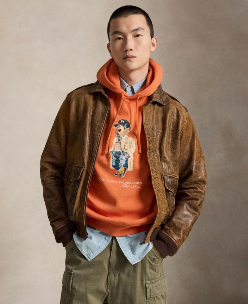 Men's Polo Bear Fleece Hoodie