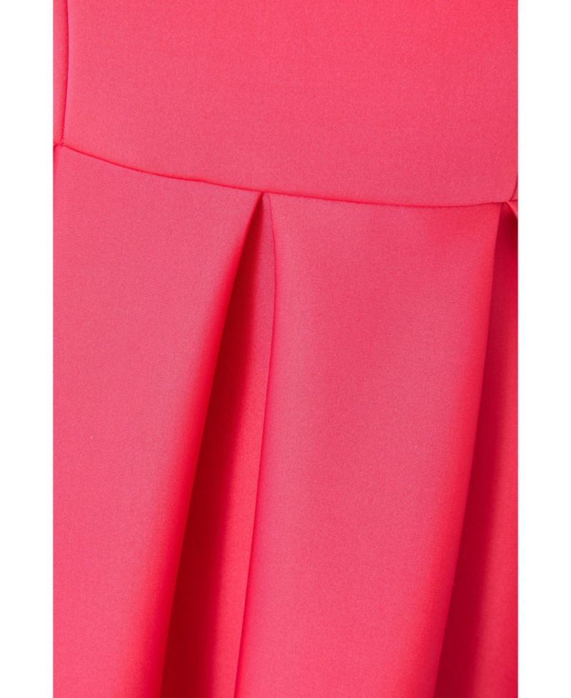 Women's Scuba Crepe Bandeau Skater Dress