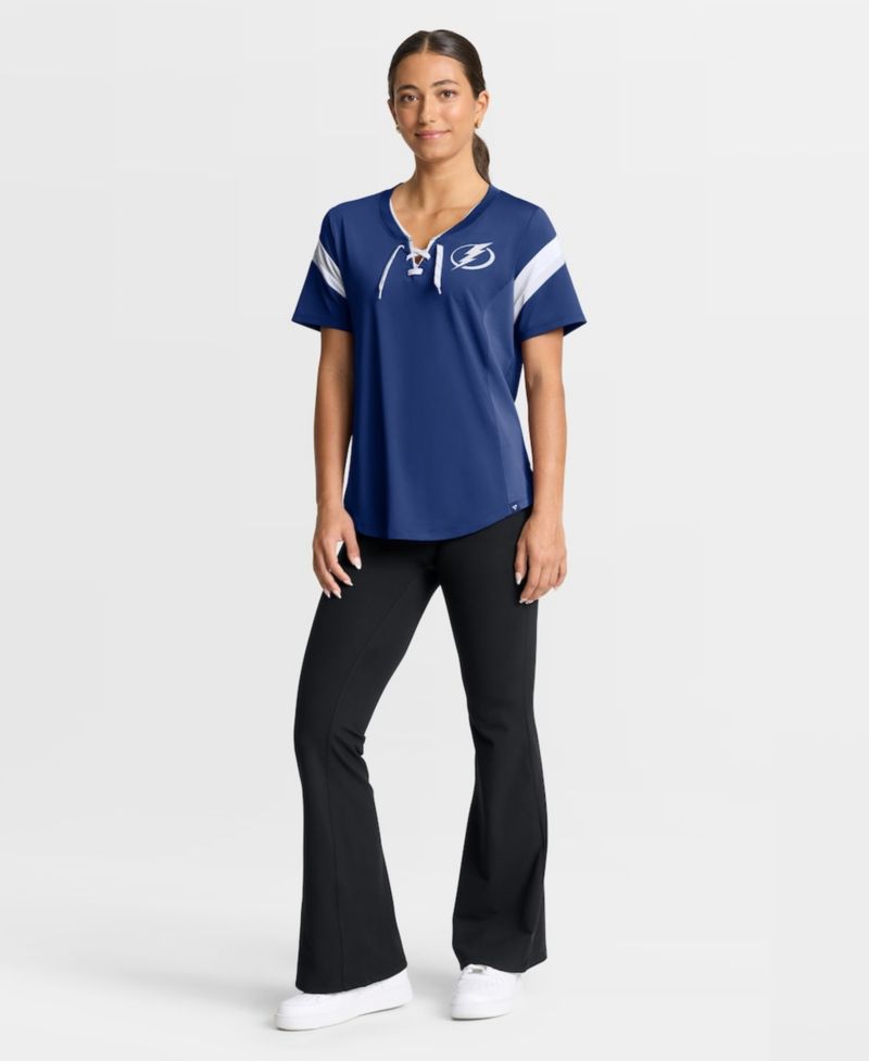 Women's Blue Tampa Bay Lightning Offside Athena T-Shirt