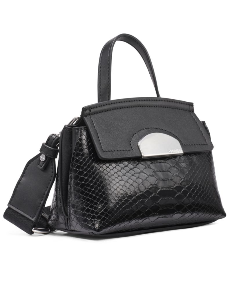 Arabella Mixed Media Crossbody with Web Strap
