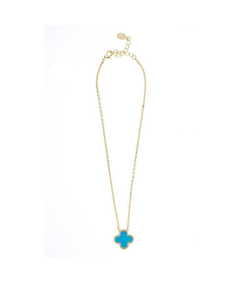Flower Solitaire Pendant with CZ Surround