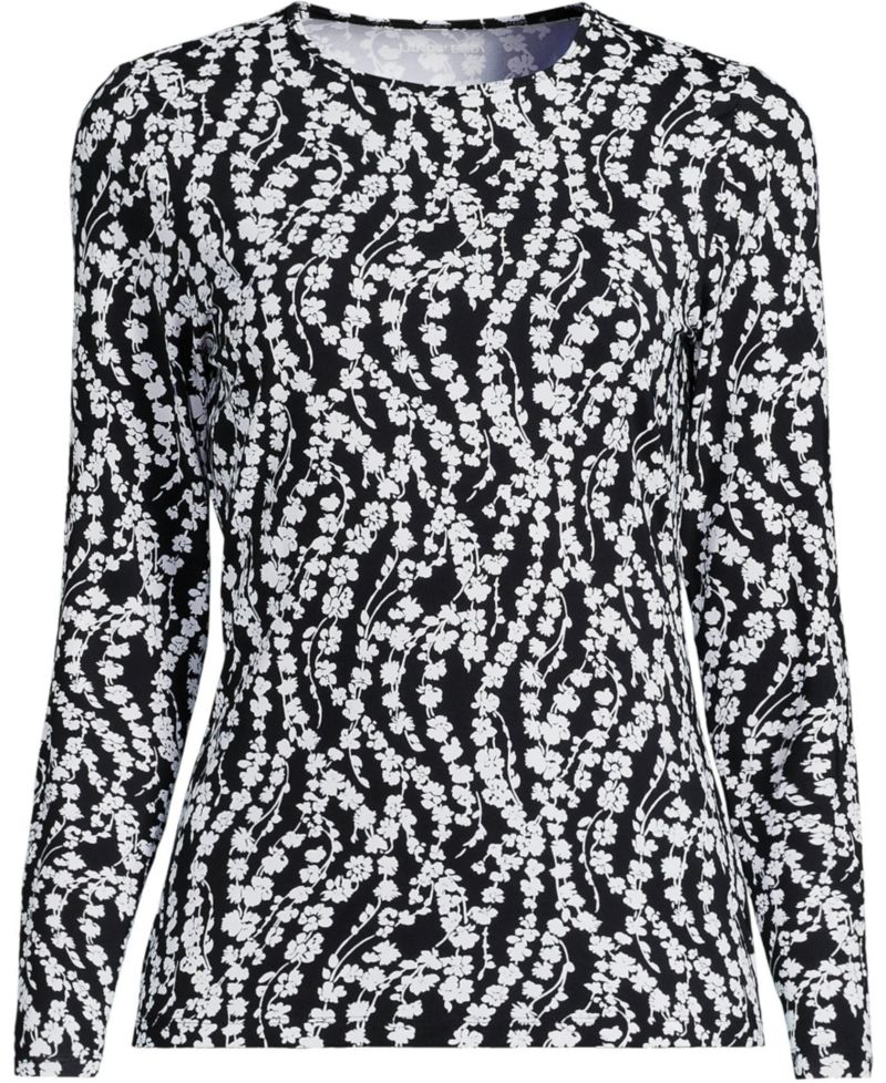 Women's Tall Long Sleeve Crewneck Garden Tee - Sunshade UPF 50 Quick Dry