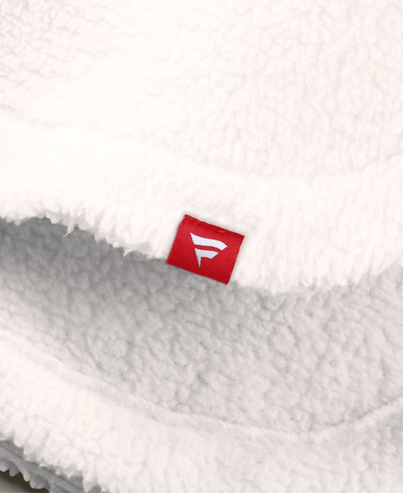 Women's White Washington Capitals Rush Sherpa Half-Snap Pullover Sweatshirts