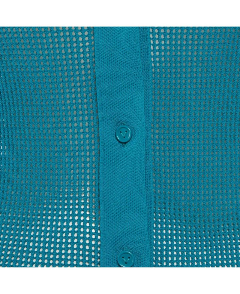 Women's Sheer Mesh Long-Sleeve Shirt