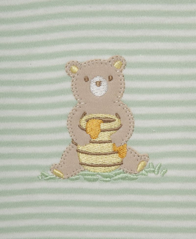 Baby Boys' Honey Bear Top and Footed Pants and Hat, 3-Piece Set