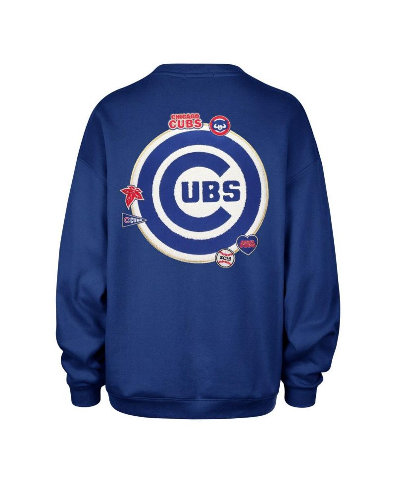 Stoney Clover Lane X Women's Royal Chicago Cubs Oversized Sweatshirt