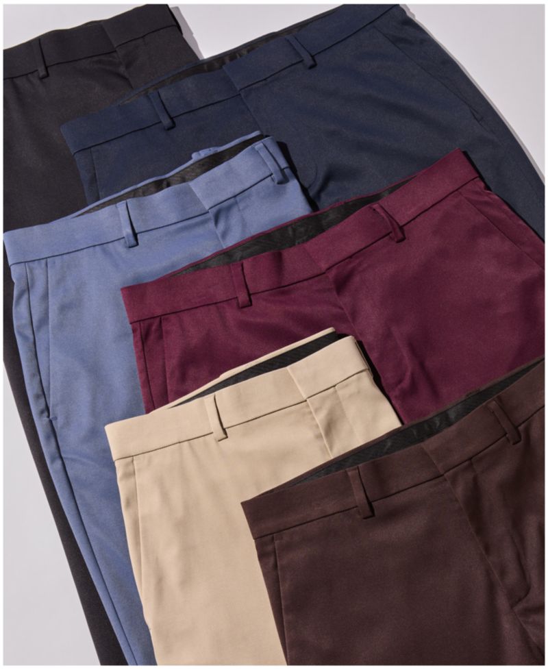 Men's Flat Front Modern-Fit Dress Pants
