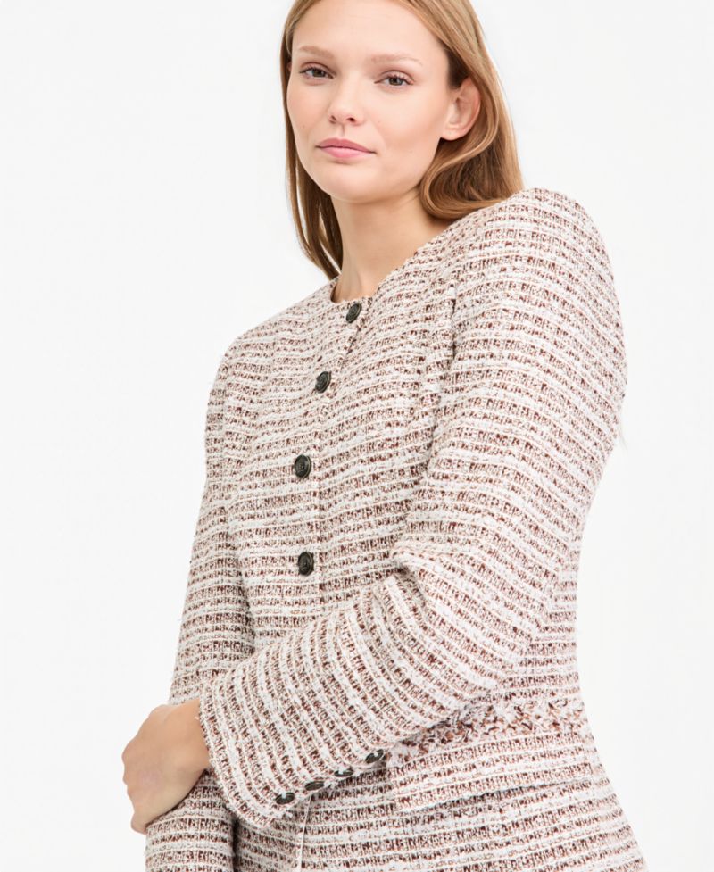 Women's Addison Tweed Lined Jacket, Macy's Exclusive