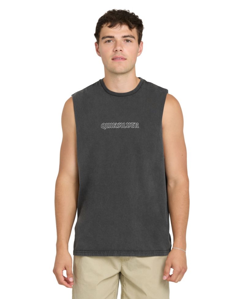 Men's Acid-Wash Sleeveless Tank Top