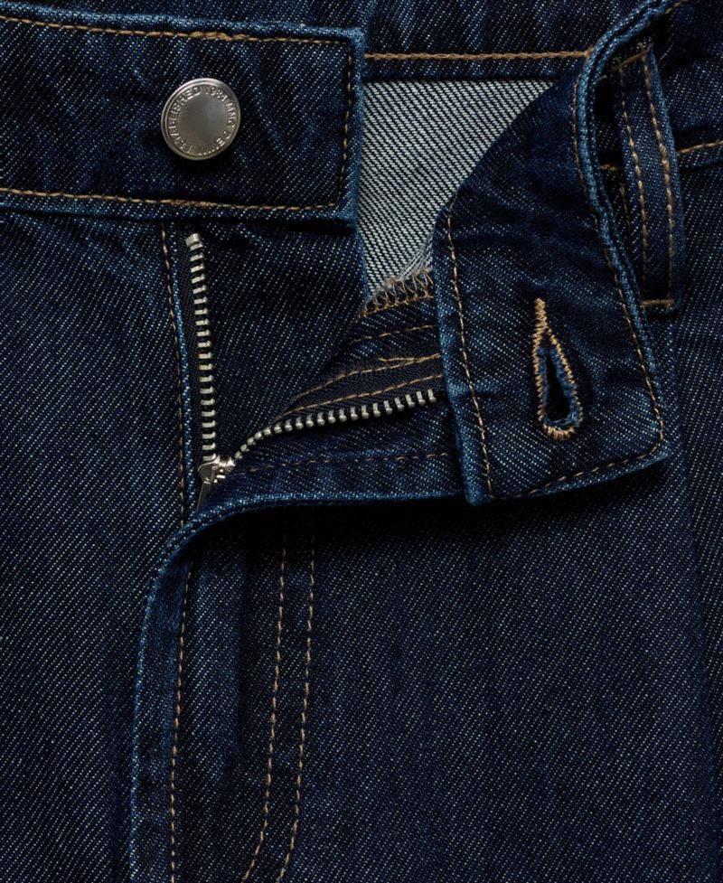 Women's Mid-Rise Pleated Denim Bermuda Shorts