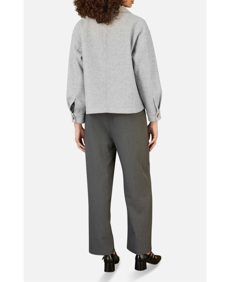 Women's Textured Finish Patch Pocket Shacket