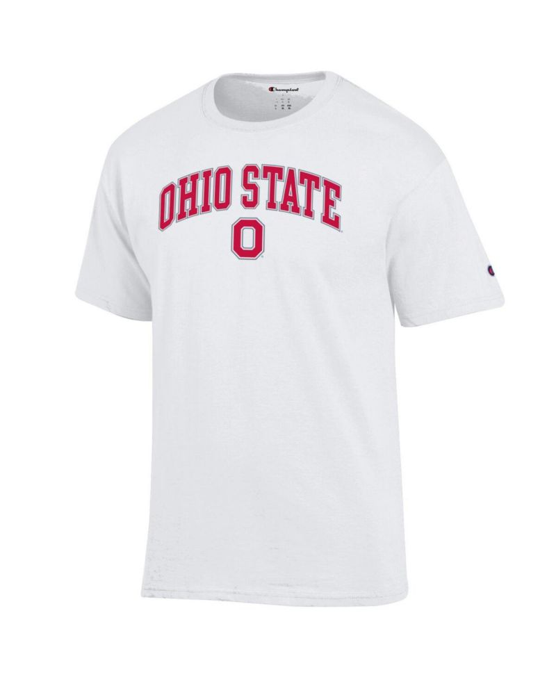 Men's Scarlet Ohio State Buckeyes Arch Over Logo T-Shirt