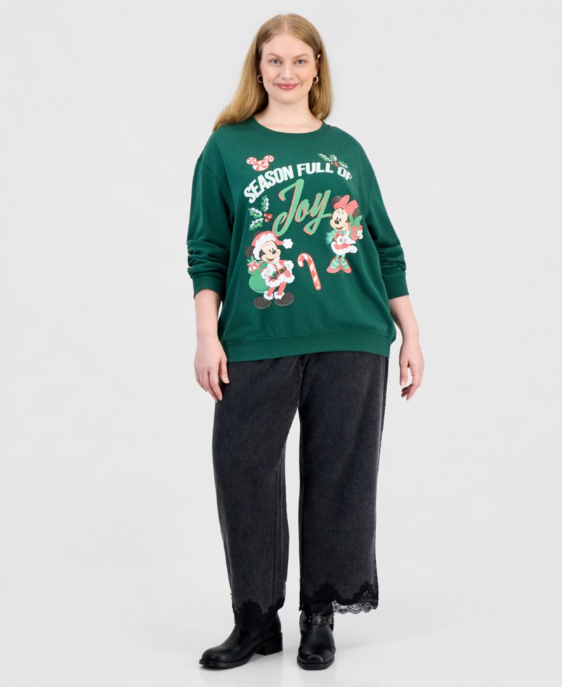 Plus Size Season of Joy Crew Fleece Graphic Sweatshirt