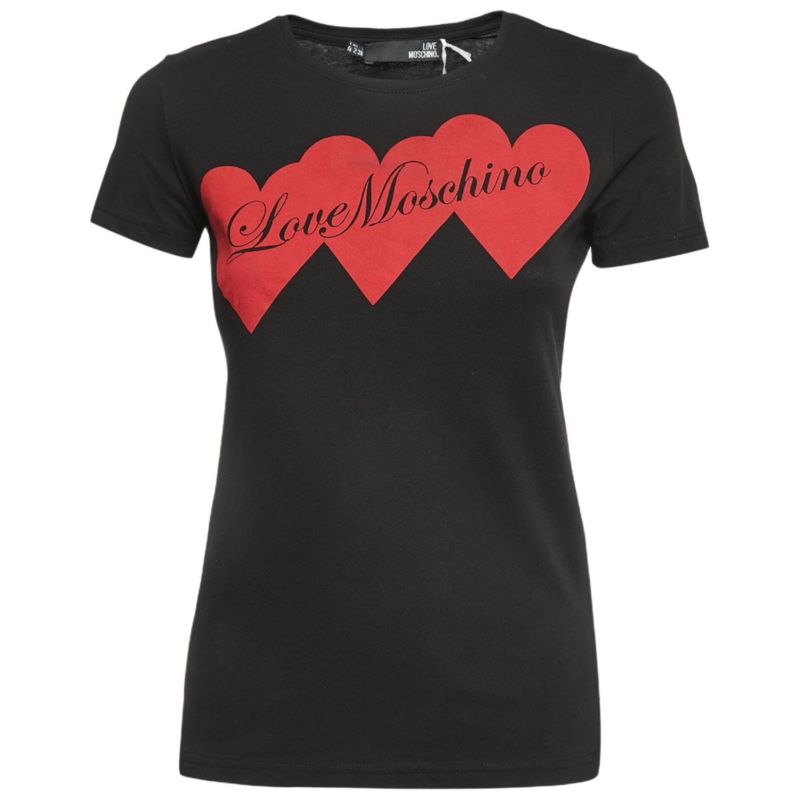 Women's Logo Print Cotton Short Sleeve Slim Fit T-Shirt