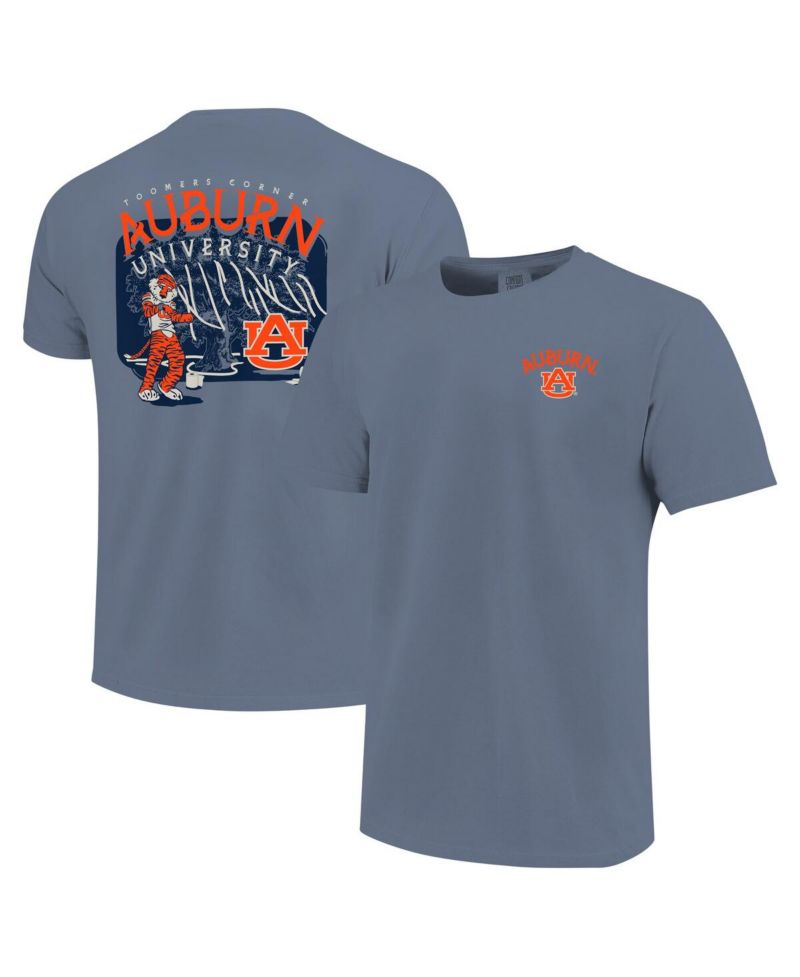Big Boys and Girls Blue Auburn Tigers Hyperlocal Comfort Colors T-Shirt